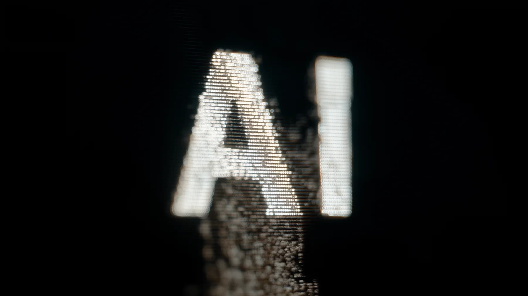 Abstract futuristic form exploring the meeting point of AI and design