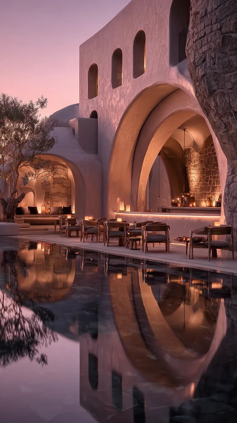 Architectural visualisation of a reception space