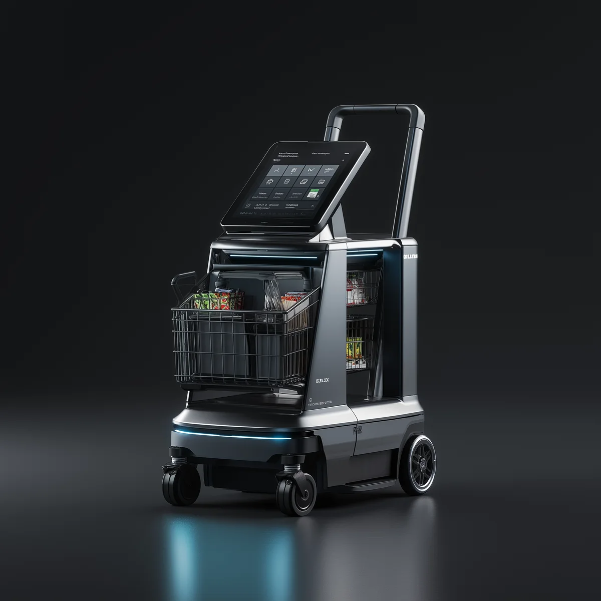 Autonomous shopping trolley